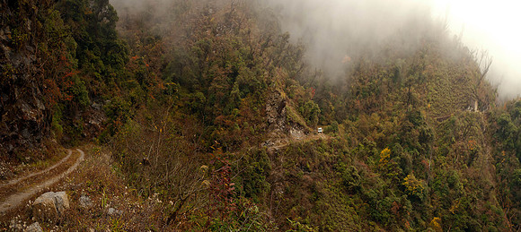 Morning mist at the Eagle's Nest in Tengavalley-Arunachal Pradesh