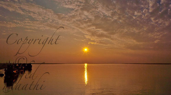 Sunset at Brahmaputra