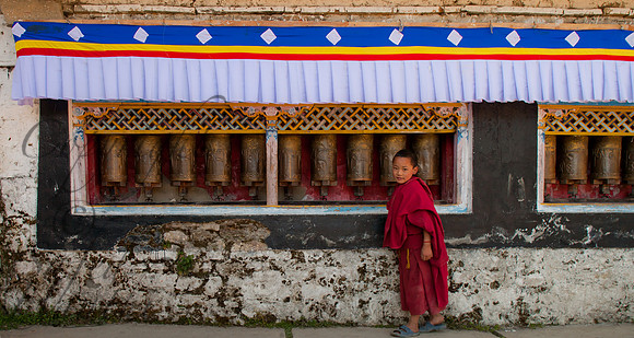Prayer wheels Tawang Monastery