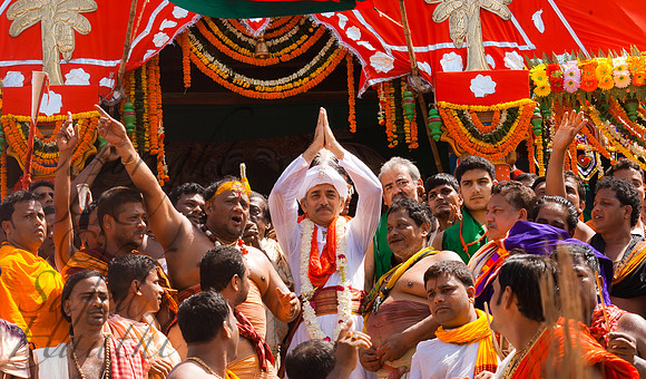 Maharaja of Puri at Ratha Yatra