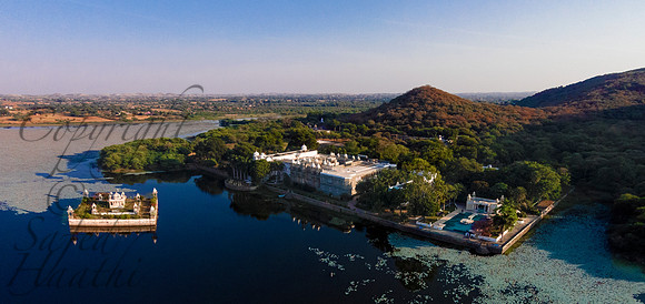 Udai Bilas Palace aerial view