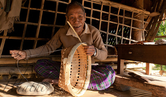 Basket weaving Maimai village