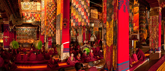 Monks in Tawang Monastery 3