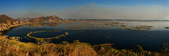 Fishponds at Loktak Lake